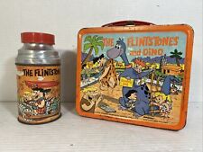 VINTAGE THE FLINTSTONES LUNCHBOX AND THERMOS 1962 Aladdin Industries Fred Barney picture