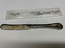 NEW CHRISTOFLE ORIGINE STAINLESS HH Butter spreaders Shiny picture