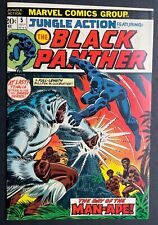 1973 JUNGLE ACTION 5 BLACK PANTHER Marvel Bronze Age Comics FN picture