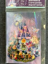 Disney Parks Joey Chou Set of 5 Postcards ART 4x6 Magic Kingdom Castle Sealed picture
