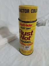 Vintage Spray Paint  Plasti-Kote Deere Yellow Tractor color picture