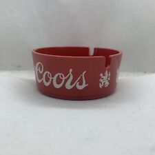 vintage 1960's Coors Beer BROOKPARK Smoking Cigarette Plastic Ashtray #1601 Red picture