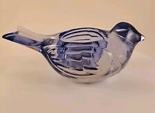  Glass Bird Votive Blue Candle Holder Indiana Glass Co.  Yankee Candle Exclusive picture