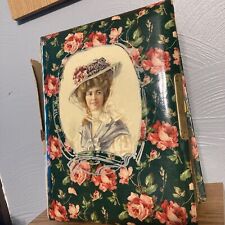 Antique circa 1870s Leather Victorian Photo Album with Photos Wedding / Children picture