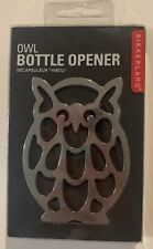 Kikkerland OWL Shaped Bottle Pop Top Opener Stainless Steel BO11 picture