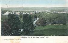 c1910 Birds Eye Town View From Moultons Hill Springvale Maine ME  P352 picture