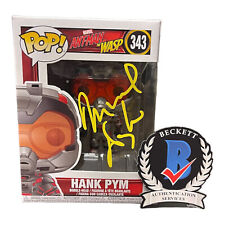 Michael Douglas Signed Auto Hank Pym Funko Pop 343 Beckett Ant-Man And The Wasp picture