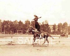 Trick Riding RODEO COWGIRLS vintage 8 x 10  photo 1930 picture