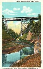 Vintage Postcard 1920's The Beautiful Finger Lakes Region Watkins Glen New York picture