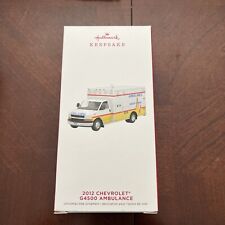 Hallmark 2019 Keepsake 2012 Chevrolet G4500 Ambulance Ornament. New In Box. picture