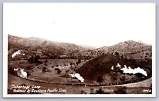 Postcard Tehachapi Loop Reached By Southern Pacific Railroad RPPC picture