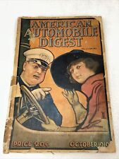 AMERICAN AUTOMOBILE DIGEST October 1919 Early Automobilia & Aviation picture