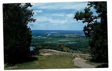 Prairie du Chien Wisconsin Look Out Point Wyalusing State Park aerial postcard picture