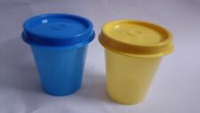 Tupperware Midgets Set of 2 Blue & Yellow To Keep Dips Chutney Sausage  picture