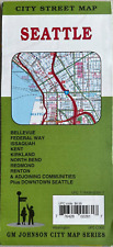 New SEATTLE WASHINGTON ROAD MAP  City/Street/Highway  AAA/GMJ/GM JOHNSON  2023 picture