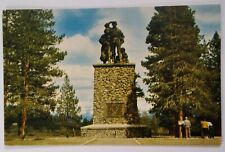California Postcard Mid 1900s Original RARE Donner Party Monument Truckee  picture
