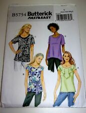 BUTTERICK 5754 -  FAST & EASY MISSES' TOPS, SIZE XSM-SML-MED. picture