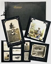 Antique 1920s Sheboygan Wisconsin Photo Album 20s Vtg Labeled 65 Photos A23 picture