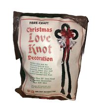 Vintage Fibre-Craft Hanging Christmas Love Knot Decoration Craft Kit picture