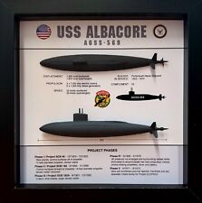 USS Albacore Submarine Display Shadow Box, AGSS-569, 9