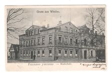 LATVIA Windau Ventspils Realschule 1906 postmark Mitau picture