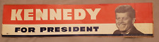 Vintage Kennedy For President Bumper Sticker picture