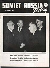 SOVIET RUSSIA TODAY World Peace Movement American Delegates Visit USSR UN 1 1951 picture