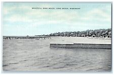 c1940 Beautiful Sand Beach Exterior View Long Beach Mississippi Vintage Postcard picture