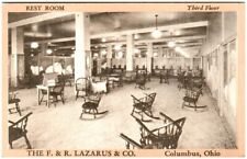 Advertising Postcard View of 3rd Floor Rest Room F.R. Lazarus Co Columbus Ohio picture