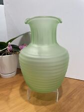 Vintage Uranium Depression Glass Green Satin Frigidaire Iced Tea Server  No Lid picture