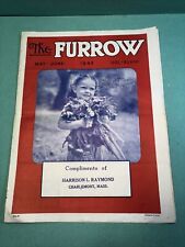 1943 JOHN DEERE MAGAZINE The Furrow Harrison Raymond Charlemont, MA WWII vintage picture
