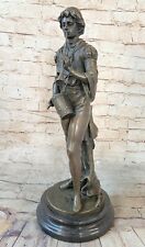 French Bronze Military Statue of a Drummer in Napoleon`s Army Sculpture Artwork picture