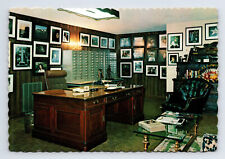 Johnny Cash's Office Interior View Country Western Continental Postcard 4x6 picture
