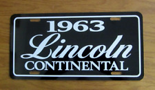 1963  Lincoln Continental license plate car tag 63 picture