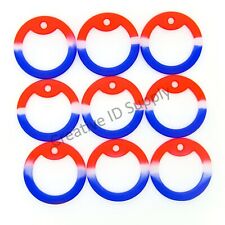 MILITARY ARMY DOG TAG RED WHITE & BLUE USA RUBBER SILICONE SILENCERS PACK 0F 10 picture