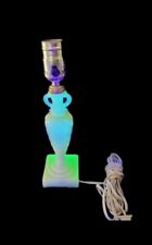 Vintage Aladdin Alacite Glass Lamp Art Deco Small Boudoir Uranium  picture