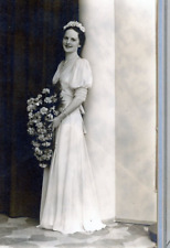 Vintage Bride 1930's Art Deco Studio Portrait Washington Studio Chicago, Il picture