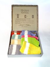 Vintage Hi-Jacs King Of Coasters Box Set Of 8 Bottle Glass Elastic Fabric Cozies picture