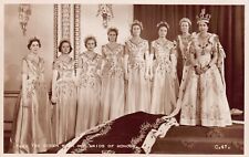 RPPC Queen Elizabeth Coronation Royal Family Monarchy Crown Photo Postcard D43 picture