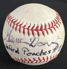GENA DAVIS ACTRESS Signed Baseball - A Foley's BAR NYC original piece BAS picture