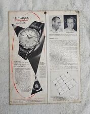 Vintage Longines Flagships Automatic Paper Cardboard Sign Old Collectible CB393 picture