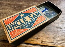 VERY RARE Vintage UNCLE SAM SEX NOVELTY GAG Match Box DIAMOND Safety GLASS NUDES picture