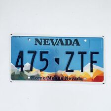  United States Nevada Home Means Nevada Passenger License Plate 475 ZTF picture