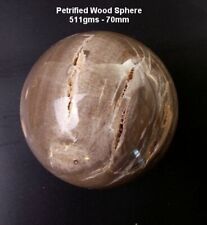 SPHERE-PETRIFIED WOOD, 511gms, 70mm, *HUGE*, STUNNING, *NATURAL*,  picture