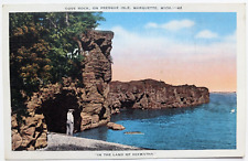 Cove Rock on Presque Isle Marquette Michigan MI Land of Hiawatha Postcard A1 picture
