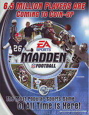 MADDEN EA SPORTS FOOTBALL NOS  VIDEO ARCADE GAME SALES FLYER Retro   2004 picture