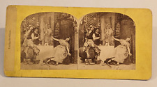 Laying the Ghost Apparition Stereoview Photo Comic Genre picture