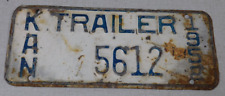 1952 Kansas trailer license plate picture