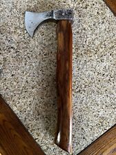 Handmade 15” Medieval Viking Axe -  5” Blade & Stained & Varnished wood Handle. picture