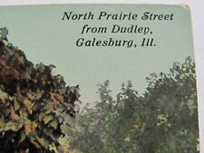 1900's Postcard North Prairie Street from Dudley Galesburg IL picture